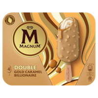 Magnum IJs Double Gold Caramel Billionaire 4 stuks 4 x 85ml bij Jumbo - thumbnail