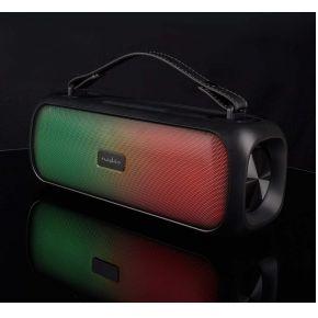Nedis SPBB316BK Bluetooth® Party Boombox 4.5 Hrs 2 30 W Media Afspeelmogelijkheden: Aux / Usb Ipx5 Koppelbaar Handgreep Feestverlichting Zwart
