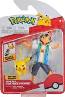 Jazwares Pokémon battle feature figuur - ash & pikachu - thumbnail
