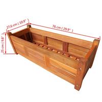Plantenbak verhoogd 76x27,6x25 cm acaciahout - thumbnail