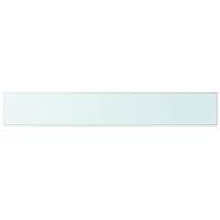 Wandschap transparant 100x15 cm glas - thumbnail