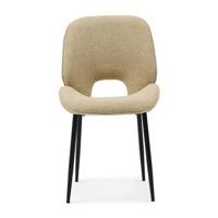 Rivièra Maison Eetkamerstoel 'Mr. Beekman' Bouclé, kleur Natural Grey - thumbnail