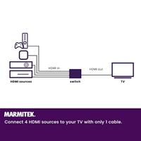 Marmitek Connect 620 UHD 2.0 HDMI-switch 4 poorten 3840 x 2160 Pixel - thumbnail
