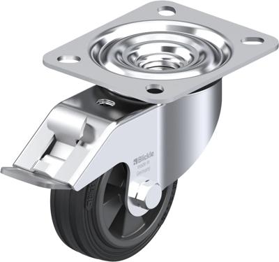 Blickle LE-VPP 80G-FI Zwenkwiel met rem Wieldiameter: 80 mm Draagvermogen (max.): 50 kg 1 stuk(s) Blickle LE-VPP 80G-FI Zwenkwiel met rem Wieldiameter: 80 mm Draagvermogen (max.): 50 kg 1 stuk(s)