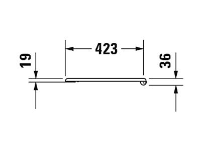 Duravit Serie 1930 WC-zitting 36.7x43.7x3.6cm met softclose met quickrelease Kunststof wit Glanzend 0064890000