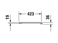 Duravit Serie 1930 WC-zitting 36.7x43.7x3.6cm met softclose met quickrelease Kunststof wit Glanzend 0064890000 - thumbnail