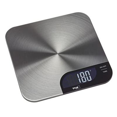 TFA Dostmann CHEESECAKE Keukenweegschaal Digitaal Weegbereik (max.)=5199 g RVS 200 x 200 x 15