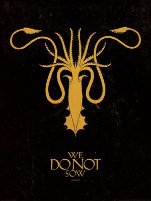 Kunstdruk Game of Thrones - Greyjoy 60x80cm