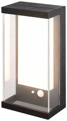 V-TAC VT-1193-B Solar Wandlamp - IP54 - Zwarte behuizing - 95 Lumen - 3000K