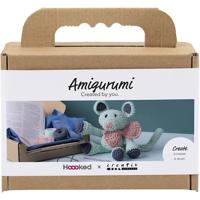Creativ Company Hobbyset amigurumi, muis, mint, 1 doos - thumbnail