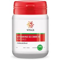 Vitals Vitamine D3 3000IE 100 Softgels - thumbnail