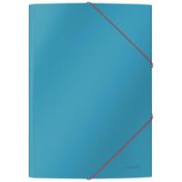 Elastomap leitz cosy a4 3-kleps blauw | 10 stuks - thumbnail