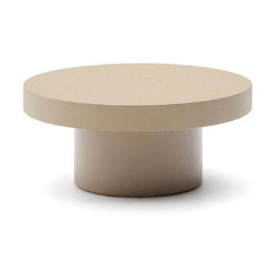 Kave Home Aiguablava salontafel Ø66 cm cement Beige