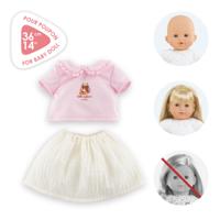 Corolle t-shirt met jurkje kleine ontdekker - 36cm - thumbnail