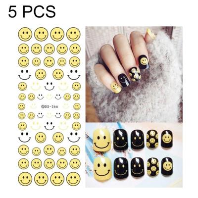 DS358-366 5 PCS 9 patronen DIY Design schoonheid Water overdracht Harajuku nagels Art Sticker Nail Art Decoratie accessoires willekeurige kleur lever