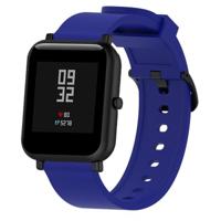 Siliconen glanzende sport polsband voor Huami Amazfit bip Lite versie 20mm (blauw) - thumbnail