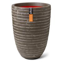 Capi Bloempot Nature Row Elegant Laag 36x47 Cm Olijfgroen - thumbnail