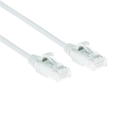 ACT DC8900 LSZH U/UTP CAT6 Datacenter Slimline Patchkabel Snagless | RJ45 connectoren | Wit | 50 cm