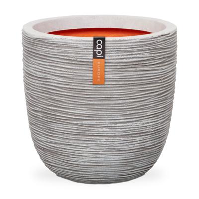 Bloempot Pot bol rib nl 42x40 - ivoor Capi Nature - Capi europe