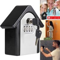 Hut vorm wachtwoord lock opbergdoos veiligheid vak Wandkast veiligheid box (grijs) - thumbnail