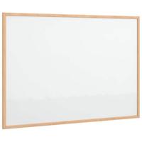 Magnetisch whiteboard met massief grenenhouten frame 80x55 cm - thumbnail
