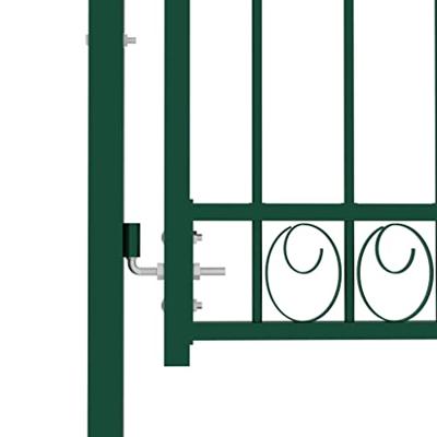 VidaXL Poort met speerpunten 100x175 cm staal groen