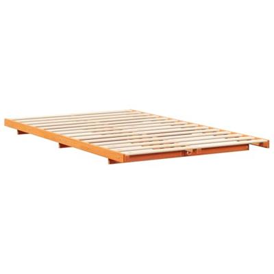 Bedframe Wasbruin 120 x 200 cm Massief grenenhout