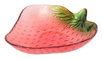 Boltze Home schaal glas aardbei