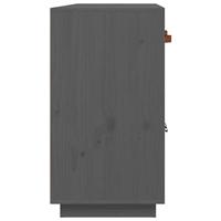 Dressoir 98,5x40x75 cm massief grenenhout grijs - thumbnail