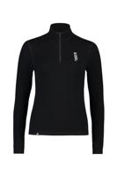 Mons Royale Cascade Merino Base Layer 1/4 Zip Longsleeve T-Shirt Dames Black L - thumbnail