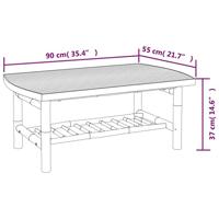 Tuintafel 90x55x37 cm bamboe - thumbnail