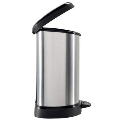 Curver DECO Bin 240568 Afvalbak 15 l (b x h x d) 303 x 448 x 268 mm Zilver, Zwart 1 stuk(s) Curver DECO Bin 240568 Afvalbak 15 l (b x h x d) 303 x 448 x 268 mm Zilver, Zwart 1 stuk(s)