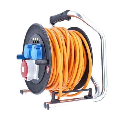 AS Schwabe 20753 Kabelhaspel 30.00 m Oranje CEE-stekker 16 A 5-polig