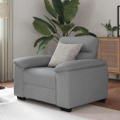 Fauteuil 60 cm stof lichtgrijs
