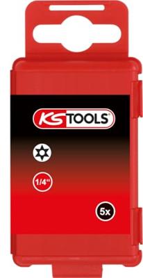KS Tools 918.3676 9183676 Torx-bit TB 30 Speciaal staal Vernikkeld E 6.3 5 stuk(s)