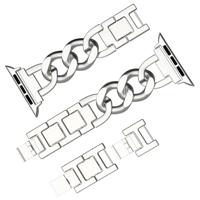 Metalen quick-release ketting band - Zilver - Geschikt voor Apple watch 38mm / 40mm / 41mm / 42mm - thumbnail