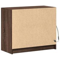 Dressoir met LED 72x34x61 cm bewerkt hout bruin eikenkleur - thumbnail