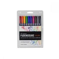 Tombow • fudenosuke brushpen hard tip 10pcs - thumbnail