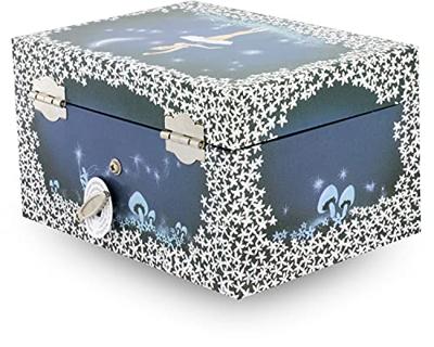 Simply For Kids juwelen-muziekdoosje ballerina witte jurk blauw/wit