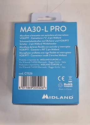 Midland Headset/hoofdtelefoon MA 30-L Kopfhörer und Mikr.Duo Klinke C1526