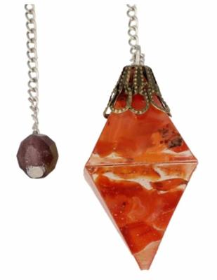 Pendel Edelsteen Carneool Orgone Rood - Sacraalchakra (2e)