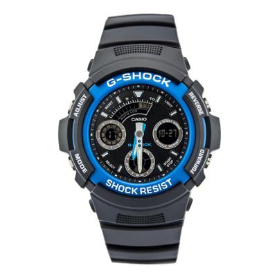 Casio G-Shock Resist 46 mm Zwart- Blauw | AW-591-2A