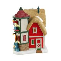 Lemax the eggnog bar verlicht kersthuisje Santa&apos;s Wonderland 2024 - thumbnail