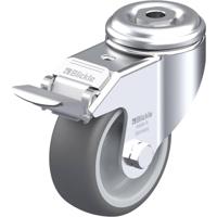 Blickle LKRA-PATH 80G-11-FI Zwenkwiel met rem Wieldiameter: 80 mm Draagvermogen (max.): 120 kg 1 stuk(s) - thumbnail