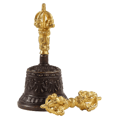 Bel en dorje klein formaat - 12x6 cm