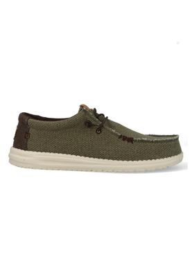 Heydude Instappers Walli Braided Burnt HD40003-3CI Groen-42 maat 42
