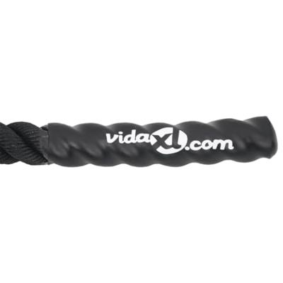 Battle rope 15 m 11 kg polyester zwart