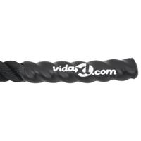 Battle rope 12 m 9 kg polyester zwart - thumbnail