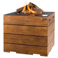 Cocoon haard lounge & dining teakhout vierkant zwart - thumbnail