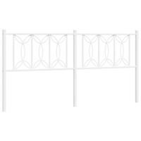 Hoofdbord 180 cm metaal wit - thumbnail